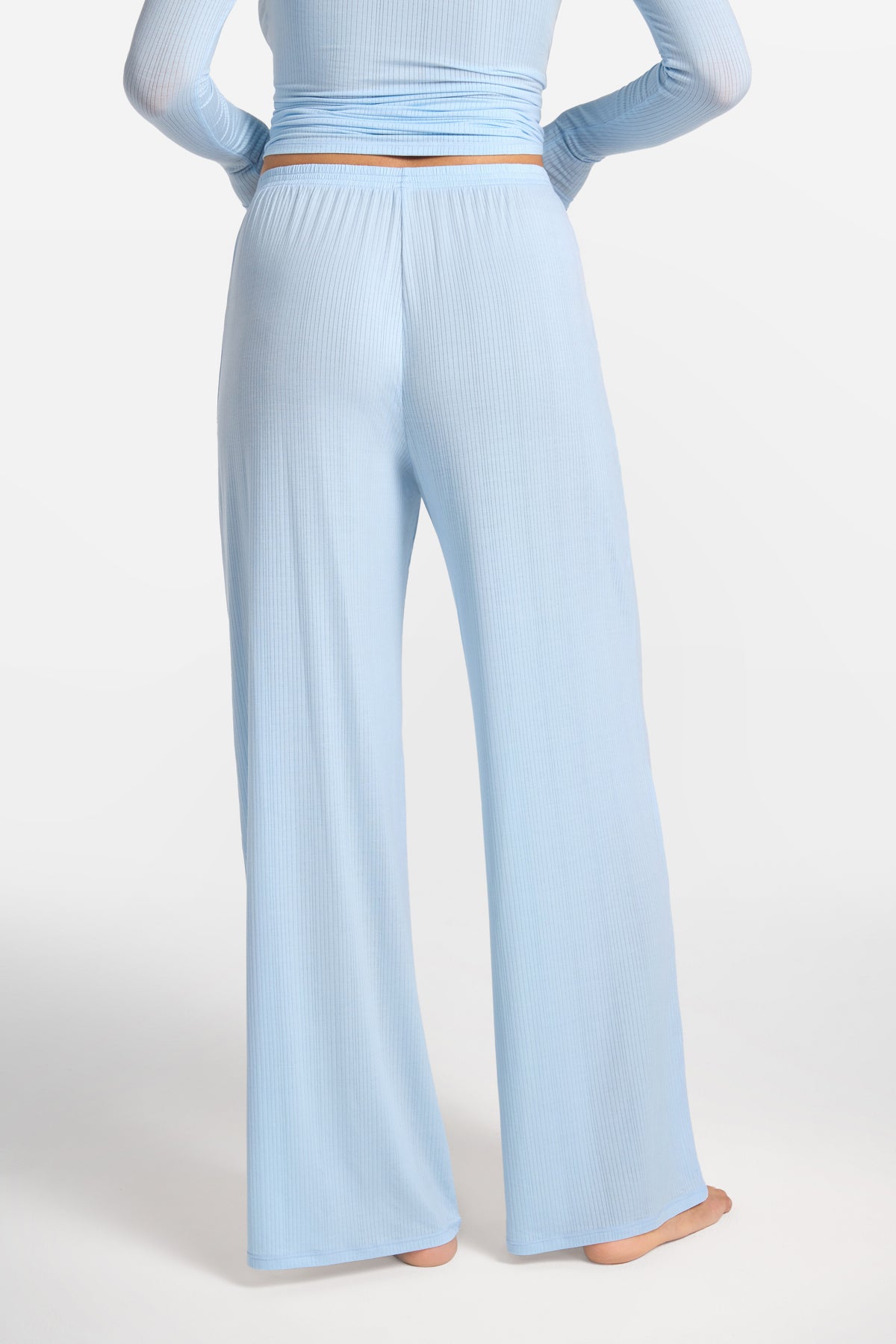 SOULVOR Wide Leg Casual Pants Light Glacier